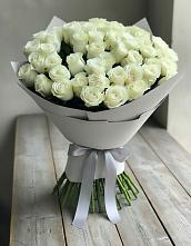 Букет 35 Белых роз #REPLACE_PRED# Холодном