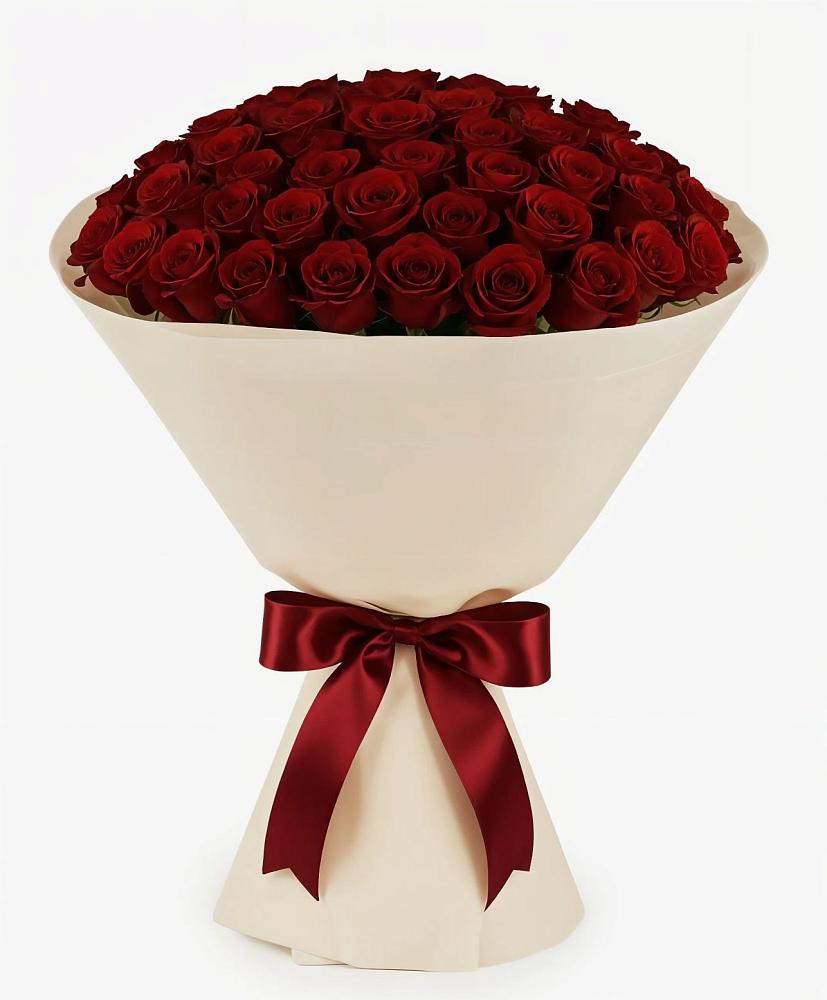 Букет 101 Бордовая роза Блэк Бакарра в Холодном