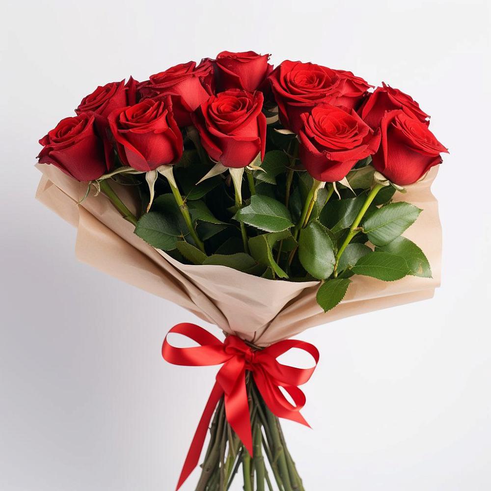 Букет 11 Красных роз Эдлесс Лав в Холодном