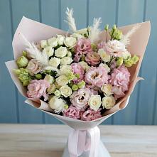 Букет цветов из:  Альстромерии и Розы в Холодном